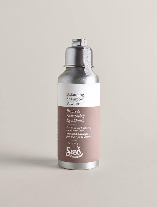 Plant-Based Balancing Shampoo Powder - The Wander Parlour Seed Phytonutrients Shampoo